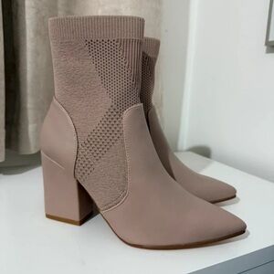River Island Blush Heeled Boots